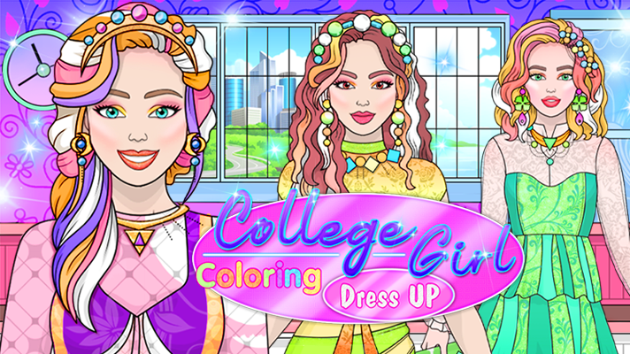 Games like College Girl Coloring Dress Up