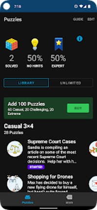 Logic Grid Puzzles: Brain Game screenshot