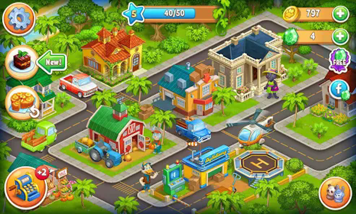 Farm Zoo Happy Day in Pet City Image