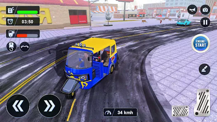 Tuk Tuk Auto Driving Games 3D screenshot