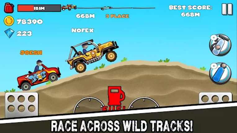 Hill Climb Battle Racing screenshot