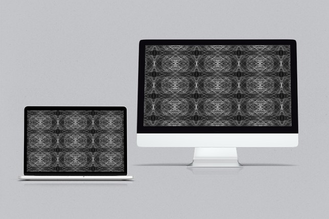 Grey Abstract Fractal 4K Wallpaper ~ Liquid Light Series #7 Image