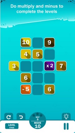 Merge 10-logical number puzzle screenshot