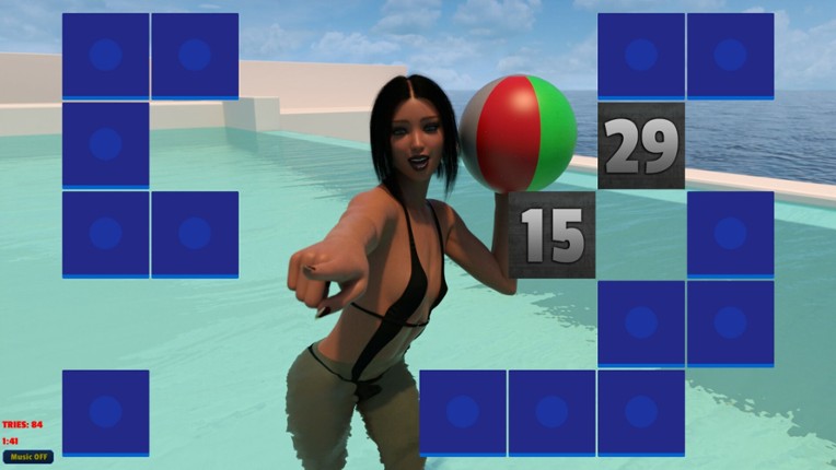 Sexy Memory Puzzle: Pool Girls Image