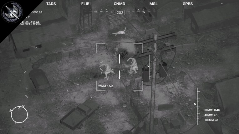 The AC130 slays the zombies. screenshot