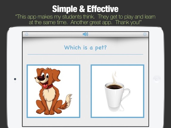 Categories - Categorization Skill Development App screenshot