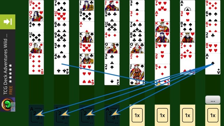 Free Cell Solitaire screenshot
