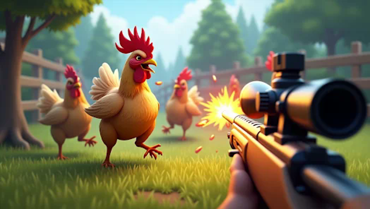 Chicken Gun Attack Shooter screenshot