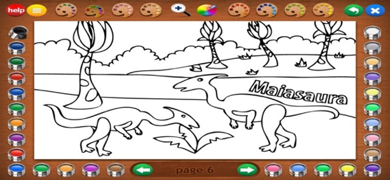 More Dinosaurs Coloring Book screenshot