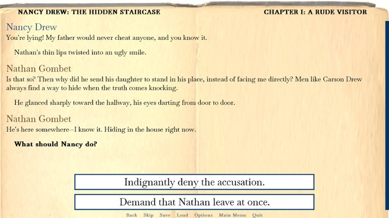 Nancy Drew: The Hidden Staircase screenshot