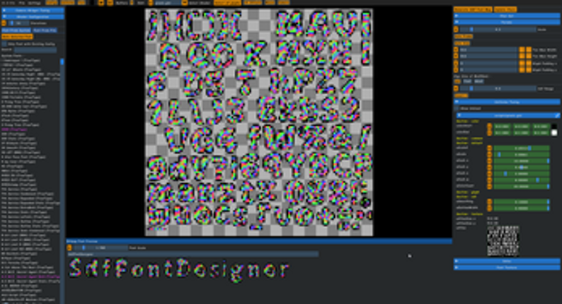 SdfFontDesigner v0.0.2485 screenshot