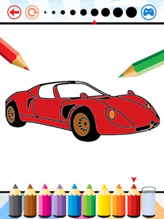 Super Car Coloring Book - Vehicle drawing for kids Image