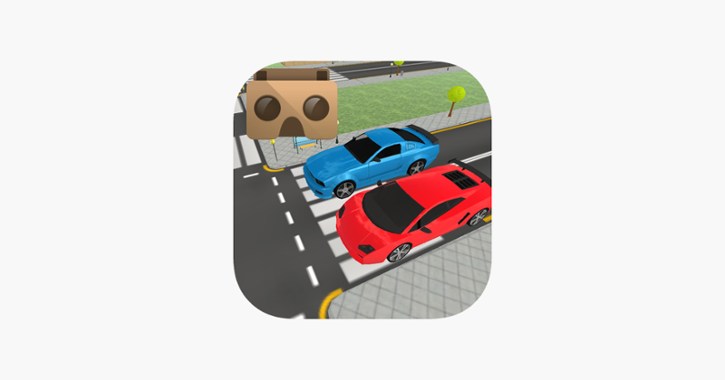 VR Real Traffic Road Crossing For Virtual Glasses Image
