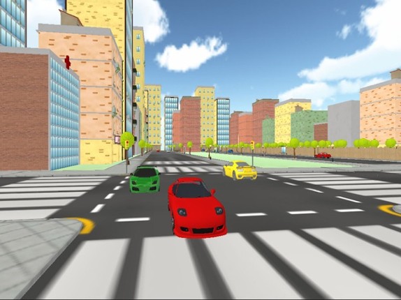 VR Real Traffic Road Crossing For Virtual Glasses Image