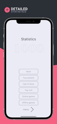 Card game 1000 online offline screenshot