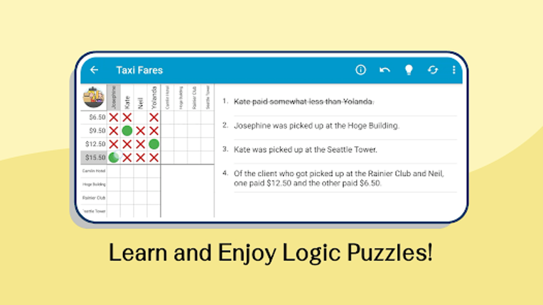 Logic Grid Puzzles: Brain Game screenshot