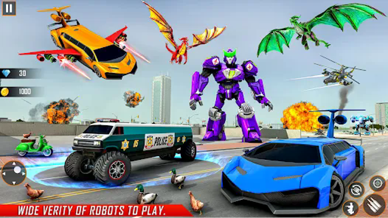 Limo Robot Car Game:Robot Game Image