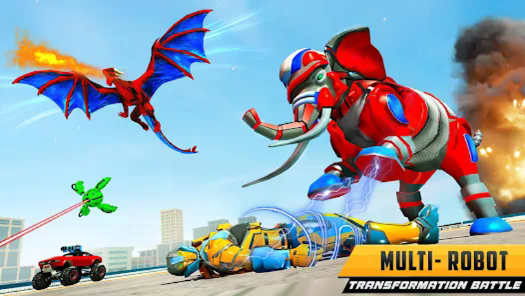 Police Dragon Robot Car Game Image