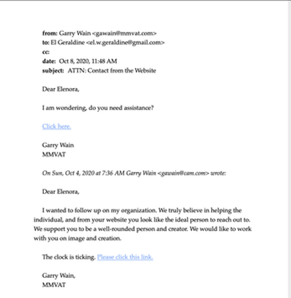 ATTN: Contact from the Website screenshot