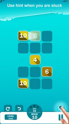 Merge 10-logical number puzzle screenshot