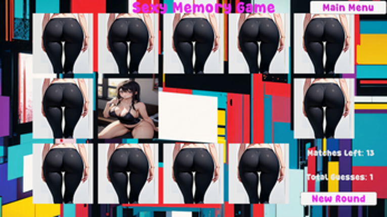 Sexy Memory Game Image