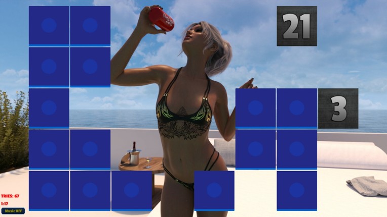 Sexy Memory Puzzle: Pool Girls screenshot