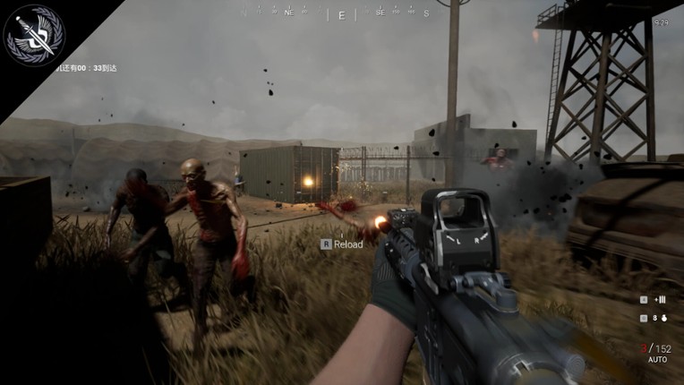 The AC130 slays the zombies. screenshot