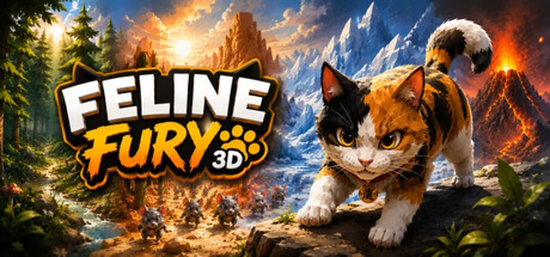 Feline Fury 3D Image