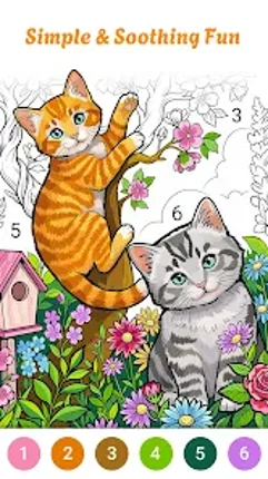 Zoo Animals Color by Numbers Image