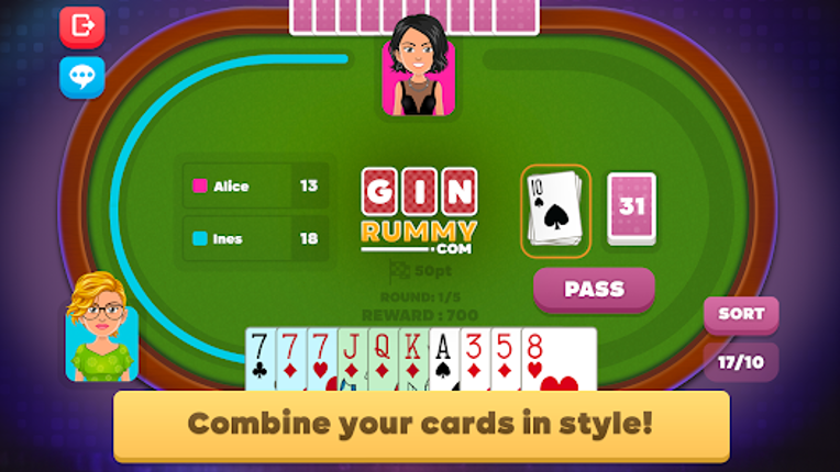 GinRummy.com : The reference screenshot