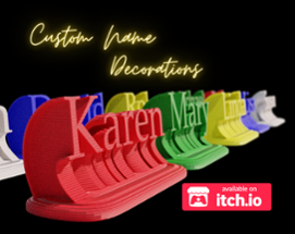 Custom Name Plate Decorations Image