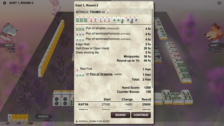 Kemono Mahjong screenshot