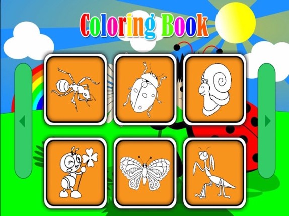 Ladybug and bee coloring book for boy and girl screenshot