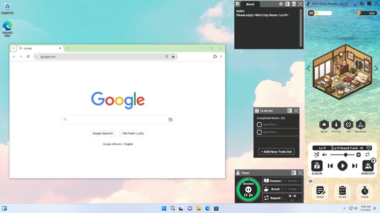 Mini Cozy Room: Lo-Fi screenshot
