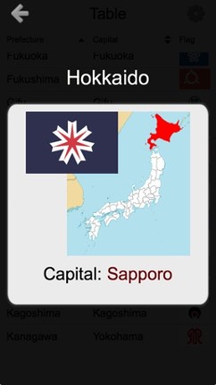 Prefectures of Japan - Quiz screenshot