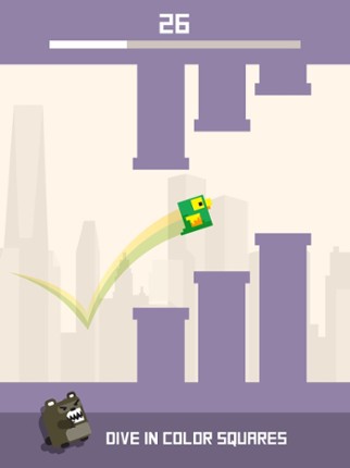 Square Bird Watch - Block Jump screenshot