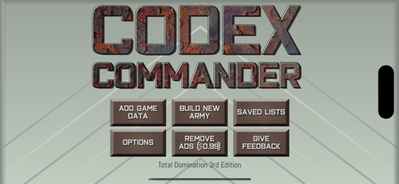 Codex Commander - Army Builder screenshot