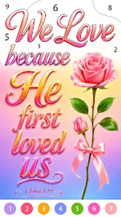 Bible Color - Color By Number Image