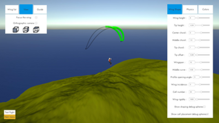 WagaSim Paragliding simulator Image