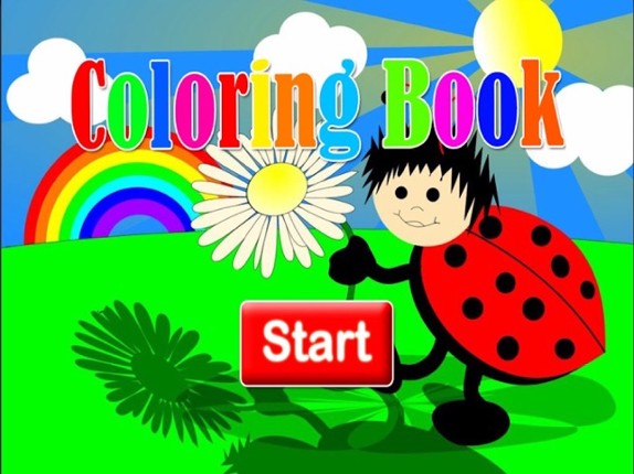 Ladybug and bee coloring book for boy and girl Image