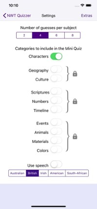NWT Quizzer screenshot