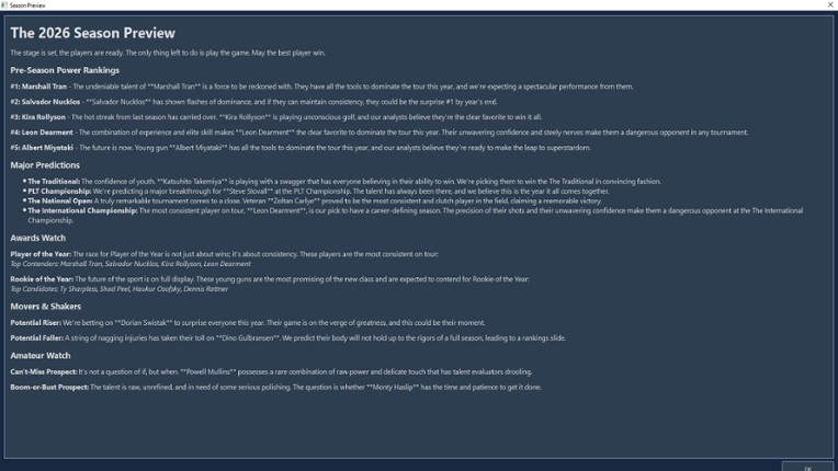 Pro League Golf Simulator screenshot