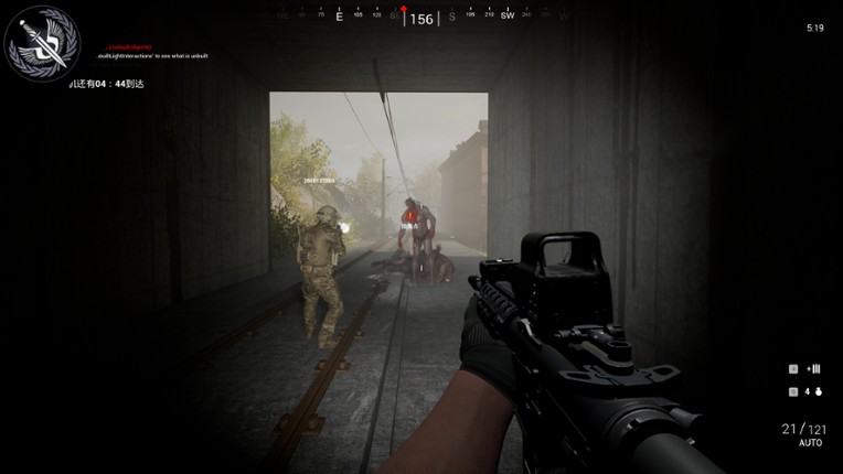 The AC130 slays the zombies. screenshot