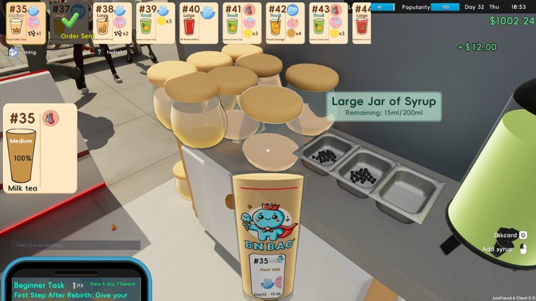 Boba Cafe Simulator screenshot