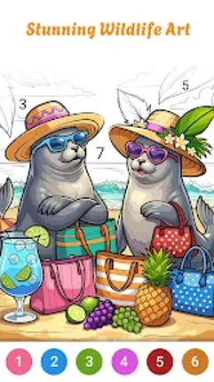 Zoo Animals Color by Numbers screenshot