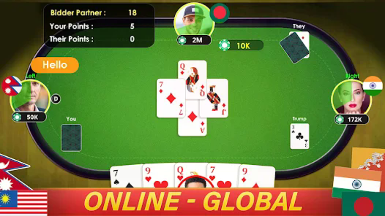 29 card game online play screenshot