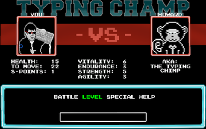 Typing Champ 1987 screenshot