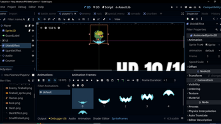 JRPG Combat Turn Based Template (Godot) Image