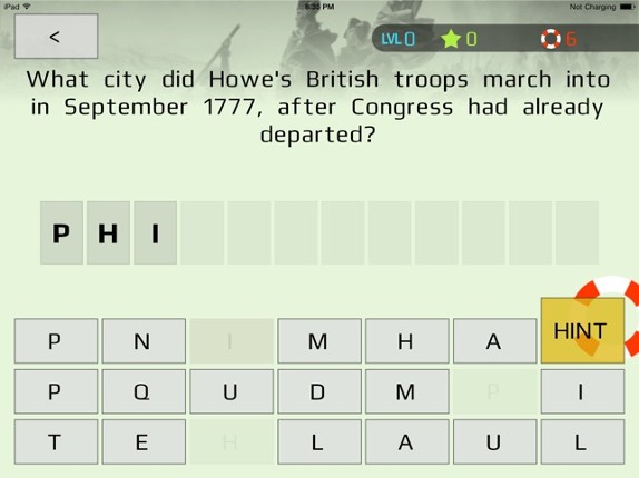 US War History Trivia screenshot