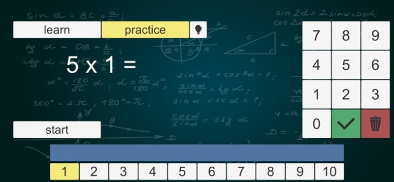 1x1 Math Trainer screenshot